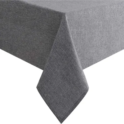 Immagine prodotto di Tovaglia effetto lino, idrorepellente, grigia, 135 x 180 cm, 1 pezzo