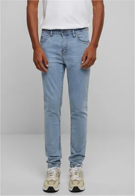 Immagine prodotto di Jeans Urban Classics Heavy Ounce Slim Fit uomo nuovo blu chiaro lavato - 32