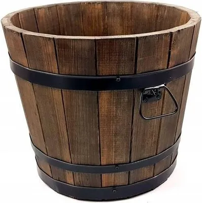 Produktbild von Blumentopf Holz Pflanzentopf Pflanzkübel Blumenkübel 42cm Blumenbeet