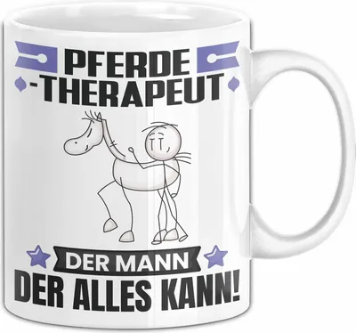 Produktbild von Pferdetherapeut Tasse Geschenk für Pferdetherapeut Der Mann Der Alles Kann Geschenkidee zum Geburtstag (Weiß)