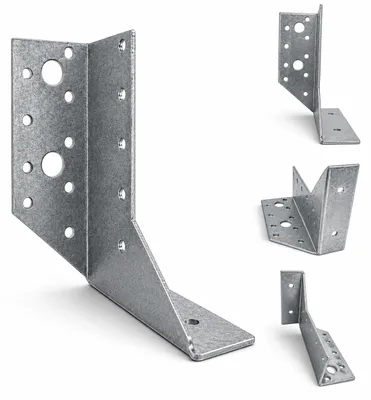 Productafbeelding van TORVON WBD Balkschuif voor dakconstructie, carport, pergola, houten constructie, 25x105x78x2 mm, 10 stuks.