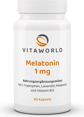 Obrázok produktu pre Melatonín kapsuly 1 mg 60 ks