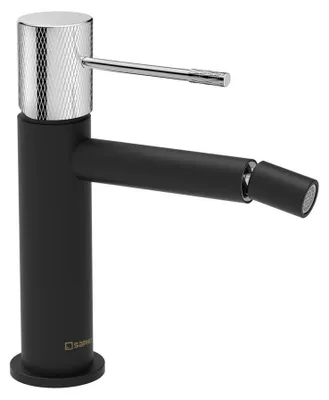 Produktbild von Sapho Solaria Bidetearmatur, Schwarz matt/Chrom
