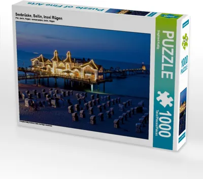 Produktbild von Calvendo Seebrücke, Sellin, Insel Rügen 1000 Teile Puzzle quer 640x480mm, Kuttig Siegfried; 7395042