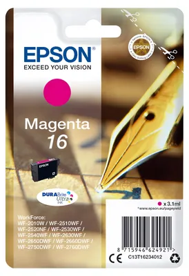 Immagine prodotto di Penna e cruciverba Epson Confezione singola di inchiostro Magenta 16 DURABrite Ultra