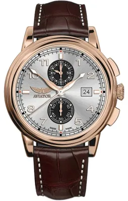 Immagine prodotto di Orologio da uomo Aviator, color marrone, modello aviator-V.2.45.2.412.0