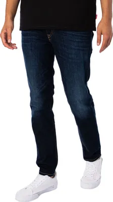 Produktbild von Diesel Jeans D-Finitive weite Passform dunkelblaues Denim
