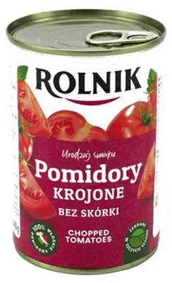 Produktbild von Tomatenstücke in eigener Sauce, 425 ml, Marke: Rolnik