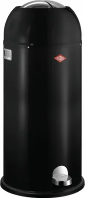 Produktbild von Wesco Mülleimer Kickmaster Maxi, Abfallsammler, Tretabfallsammler, Stahlblech, Schwarz, 40 L, 180731-62