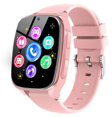 Produktbild von 4G Uhr für Mädchen Jungen mit Telefon Anruf, SOS, Spiele, Schrittzähler, Musik, Kamera, Wecker, Hörbuch, Kinderuhr Telefonieren für Kids 3-12 Jahre