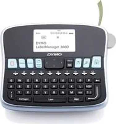 Obrázek produktu pro DYMO 360D LabelManager, 180 x 180 DPI, přímý termotransfer, 12 mm/s, LCD, 9 štítků, 197 mm