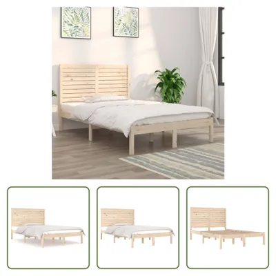 Produktbild von The Living Store Massivholzbett 140x190 cm