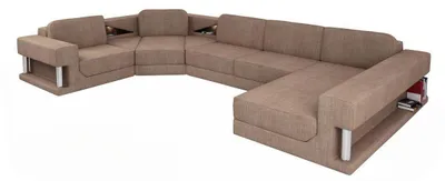 Immagine prodotto di Letto a U funzione divano design tappezzeria tessile angolo zona giorno divano angolare tessuto