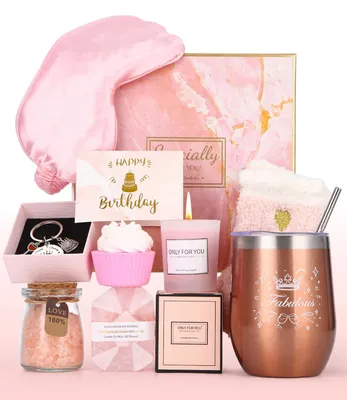 9-teiliges Geschenkset für Frauen mit Weinbecher aus Edelstahl