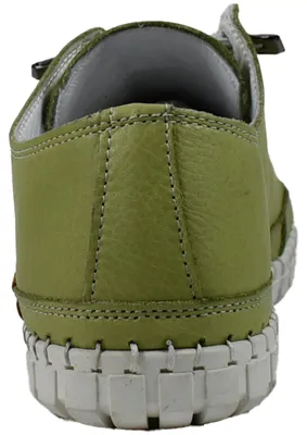 Produktbild von Gemini Damen Schnürschuh Leder Sneaker mit herausnehmbarer Innensohle 395610-02, Größe:40 EU, Farbe:Grün