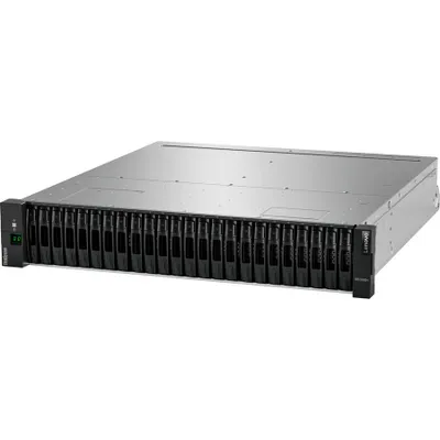 Produktbild von Lenovo ThinkSystem DE2000H, 0 TB, 24,6 kg, Rack (2U), Schwarz