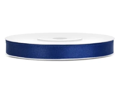 Zdjęcie produktu dla Wstążka satynowa 6 mm x 25 m Granatowa