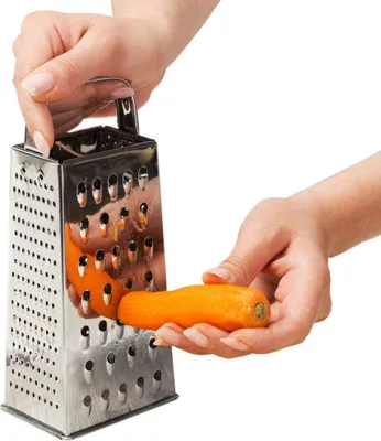 Produktbild von NAVA Küchenreibe VIERKANTREIBE aus Stahl ACER für Gemüse Obst Käse | 9,5x7x20,5 cm
