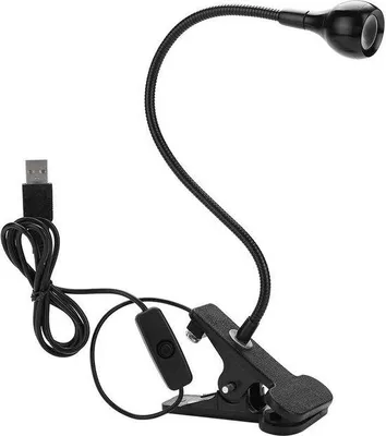 Obrázok produktu pre UV LED lampa 3 W, ohybná, fialová, so svorkou a vypínačom