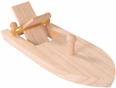 Produktbild von Boot Holz Bausatz Gummiantrieb Kids 7 J