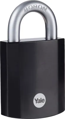 Produktbild von Yale Vorhängeschloss Wetterfest mit Schlüssel, 48mm, Schloss, Schwarz