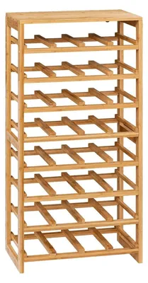 Produktbild von Bambus Flaschenregal für 32 Flaschen Höhe 89 cm