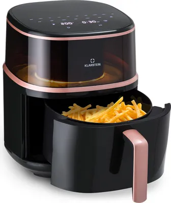 Produktbild von Klarstein teplovzdušná fritéza, XL fritéza na fritovanie, fritéza s funkciou pary, voľbou teploty a 16 programami, fritéza na fritovanie horúcim vzduchom, teplovzdušná fritéza bez oleja 1500 W, 7,5 l
