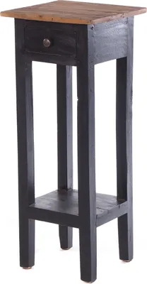 Produktbild von TELEFONTISCH "NAPOLEON" | 75x30x30 cm, Mahagoni | Beistelltisch | Farbe: 04 schwarz-natur