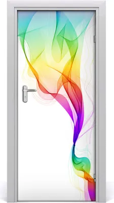 Produktbild von Tulup Türaufkleber 85x205 cm Dekorative Aufkleber Selbstklebend Wasserdichte Tapete Abnehmbar Schlafzimmer Wohnzimmer Wohnkultur - Aufkleber Farbe Abstraktion