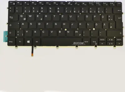 Produktbild von Tastatur mit Backlite für Dell XPS 13 9370 9380 9575 deutsch 04HP10 schwarz