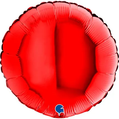 Produktbild von 18"/Ø46cm Folienballon Uni | Rot