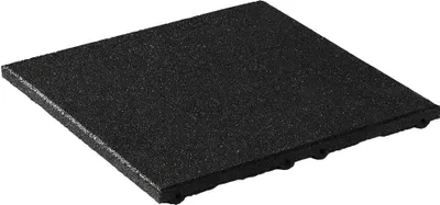 Produktbild von Fallschutzplatte / Gummimatte 500x500x40mm schwarz
