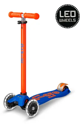 Produktbild von Micro Maxi Micro Roller Deluxe LED blau-orange neon