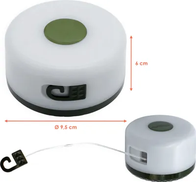 Produktbild von 1.03 Camping Lichterkette aufrollbar - 10 m / 136 LED / 7 Funktionen - Campingleuchte mit USB aufladbar