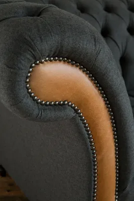 Produktbild von Chesterfield Sofa Couch Polster Design 3Sitzer Garnitur Sofas Dreisitzer Schwarz