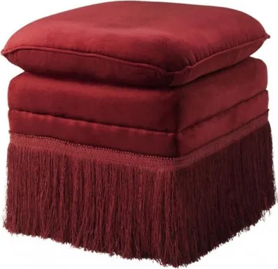Produktbild von Casa Padrino Luxus Hocker Rot 41 x 41 x H. 42 cm - Hotel Hocker Möbel