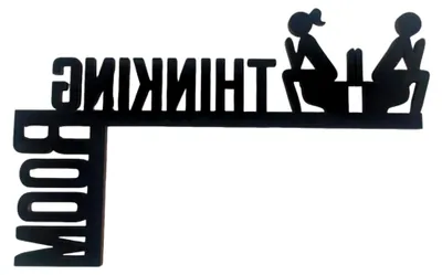 Produktbild von Schild für Gäste-WC, Türrahmenschild für Gästetoilette, selbstklebend, ohne Bohren oder Kleben, Holzschild, langlebige Badezimmerdekoration (schwarz)