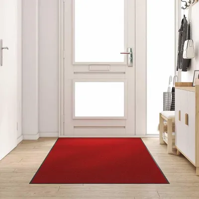 Obrázek produktu pro Rohož Červená a černá 120 x 250 cm 100% polyamid