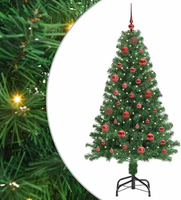 Image de Sapin de Noël artificiel Vert 150 cm PVC, Acier et Plastique