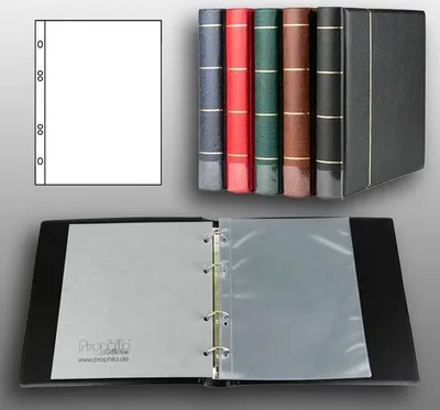 Produktbild von Prophila Collection Ersttagsblatt-Album (schwarz) mit 20 Hüllen für Ersttagsblätter (ETB)