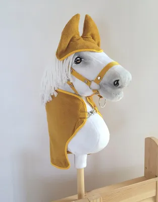 Produktbild von Hobby Horse A4 Set: Decke + Fliegenschützer - Senf
