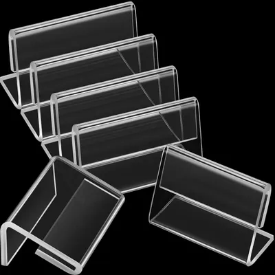 Productafbeelding van 70 stuks mini-acryl prijslabels in L-vorm