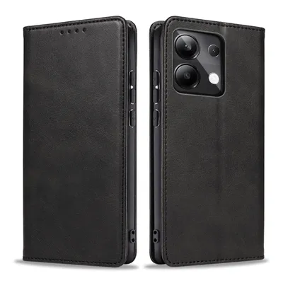 Produktbild von Handyhülle für Xiaomi Redmi Note 13 Pro Kunstleder Flip Cover Hülle Handytasche Case Kartenfach Farbe: Schwarz