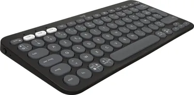 Zdjęcie produktu dla Logitech Pebble Keys 2 K380s - klawiatura - bezprzewodowa - Bluetooth LE - QWERTY - US International - tonalny grafit (920-011851)