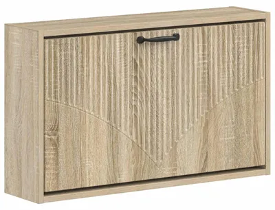 Immagine prodotto di vidaXL Armadietto a muro per scarpe, modello HOORN, 71 x 17 x 43 cm, realizzato in materiale composito di legno