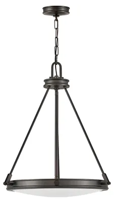 Produktbild von Elstead Collier Pendelleuchte E14 4-fach Schwarzes Oxid Glas klar mit Luftbläschen