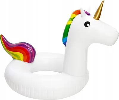 Produktbild von ZOLTA Luftmatratze Pool Einhorn - Aufblasbare Matratze für Pool und Strand - Schwimmring 80x70cm - Spielzeug für Strand - Schwimmtiere für den Pool