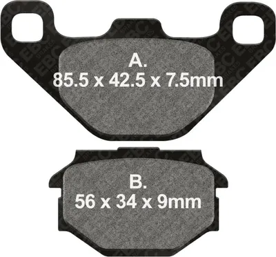 Imagen del producto de Juego de pastillas de freno para moto APRILIA ETX 125 (modelos 1999-2001)