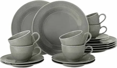 Obrázek produktu pro Seltmann Weiden Kávový servis Beat Grey Plain/Relief Modern