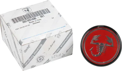 Produktbild von Original Fiat Nabendeckel Felgendeckel Schwarz Rot Abarth 500 Ab 2008 51891440